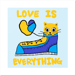 love is everything, lovely cat Posters and Art